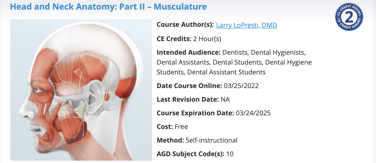 Head And Neck Anatomy: Part II – Musculature